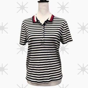 Tommy Hilfiger Navy Blue Striped Polo